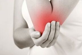 Pain in the elbow joint